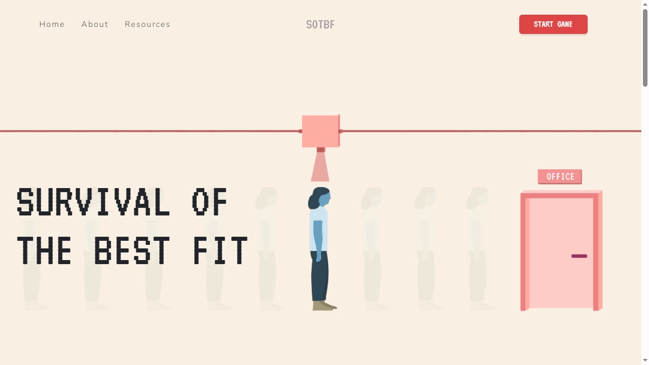 Survival of the Best Fit (채용 알고리즘 편향 게임)
