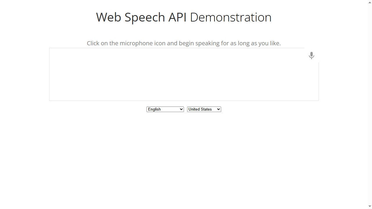 Web Speech Demo (Web Speech API)